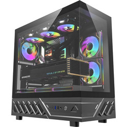Darkflash DS950 Black Gaming Midi Tower Κουτί Υπολογιστή με Πλαϊνό Παράθυρο