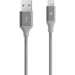 Ttec AlumiCable TM Braided USB-A to Lightning Cable 1.2m Grey