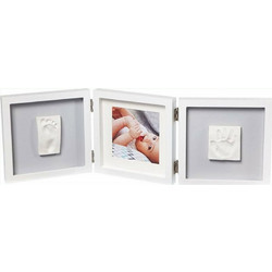 Baby Art Αναμνηστική Κορνίζα με Αποτύπωμα για Μωρά My Baby Style Λευκή Γκρι