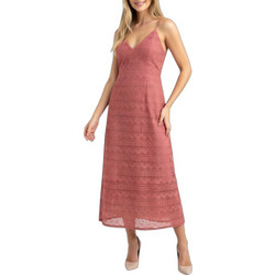 Vero Moda Midi Καλοκαιρινό Βραδινό Φόρεμα Ροζ 10272503