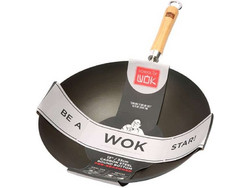 Dexam Wok Ανοξείδωτο Αντικολλητικό 33cm PRE-SEASONED