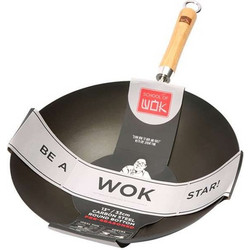 Dexam Wok Ανοξείδωτο Αντικολλητικό 33cm PRE-SEASONED