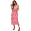 Vero Moda Midi Καλοκαιρινό Φόρεμα για Γάμο / Βάπτιση Floral Φούξια 10346307