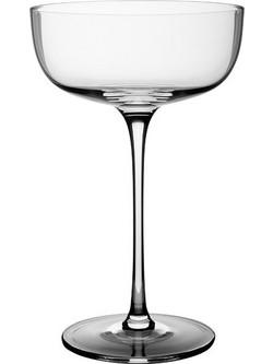 Espiel Σετ Ποτήρια Κοκτέιλ Γυάλινα Κολωνάτα Coupe Λευκά 280ml 4τμχ LEG255K4