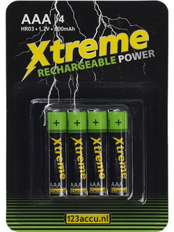 Xtreme Rechargeable Power AAA 800mAh 4τμχ