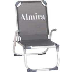 Almira Καρέκλα Παραλίας Αλουμινίου Γκρι HM6431.10