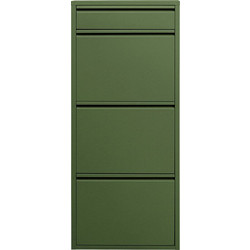 Kare Design Παπουτσοθήκη Μεταλλική Caruso 3 Plus Πράσινη M50xΠ15xΥ114cm KA-71545