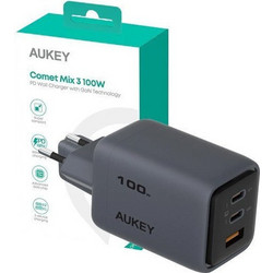 Aukey PA-C5 Φορτιστής χωρίς Καλώδιο με Θύρα USB-A & 2 Θύρες USB-C 100W Power Delivery