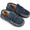 Babywalker Βαπτιστικά Loafers για Αγόρι Δερμάτινα Ανατομικά Navy Μπλε BW4277