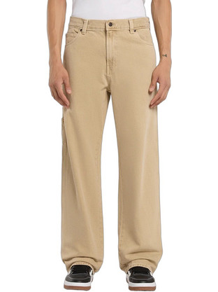 Dickies Ανδρικό Τζιν Παντελόνι Κανονική Εφαρμογή Μπεζ DK0A883JL441