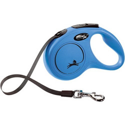 Flexi New Classic Πτυσσόμενο Λουρί Σκύλου έως 15kg 5m Μπλε