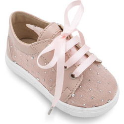 Gorgino Βαπτιστικά Sneakers για Κορίτσι Υφασμάτινα Ανατομικά Ροζ 2379