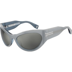 Marc Jacobs MJ1087S YB7 Ανδρικά Γυαλιά Ηλίου Μάσκα Κοκάλινα Γκρι με Μαύρο Φακό