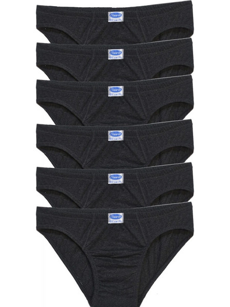 Onurel Ανδρικά Σλιπ Βαμβακερά Ανθρακί 6Pack PRO-303