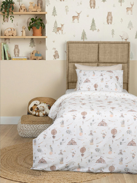 Sunshine Home Cotton Feelings Kids 56 Παιδική Παπλωματοθήκη Μονή Βαμβακερή 170x250 Λευκή