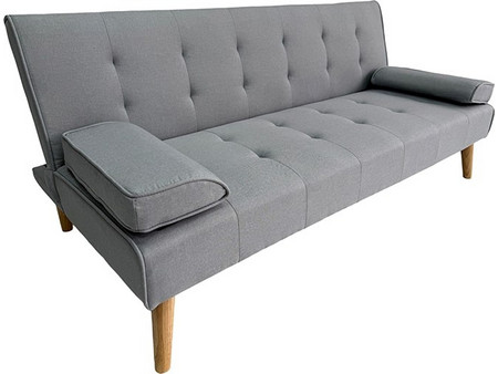 Zita Plus Meryl Τριθέσιος Καναπές Κρεβάτι Γκρι 170x81x74cm 40.0206.2