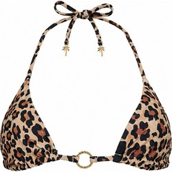 Sugarfree Bikini Top Τριγωνάκι Animal Print Καφέ 26801100-311