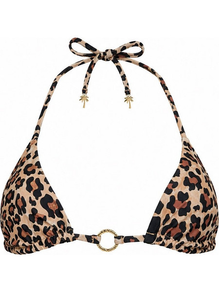 Sugarfree Bikini Top Τριγωνάκι Animal Print Καφέ 26801100-311