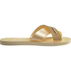 Havaianas Γυναικείες Παντόφλες Καλοκαιρινές Ανατομικές Αντιολισθητικές Χρυσές 4150265-9256