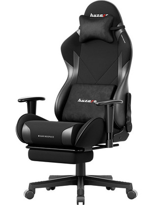 Huzaro Force 5.7 Καρέκλα Gaming Δερματίνης με Ρυθμιζόμενα Μπράτσα και Υποπόδιο Μαύρη AC-494B35