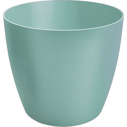 Don-Plast Aga Mat Γλάστρα Στρογγυλή Πλαστική Πράσινη 25x22.9cm DA25-49