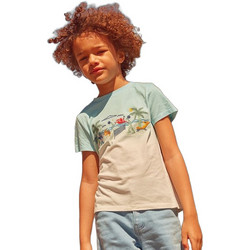 Dpam Παιδικό T-Shirt Κοντομάνικο Πράσινο Mint Μπεζ 24E3PGR2TMC