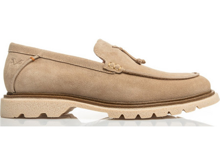 Versace Ανδρικά Μοκασίνια Loafers Καστόρινα Μπεζ YOXO46-65