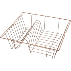 Metaltex Lipsia Copper Στεγνωτήριο Πιάτων Νεροχύτη Μεταλλικό Rusted 36x33x12cm 323640