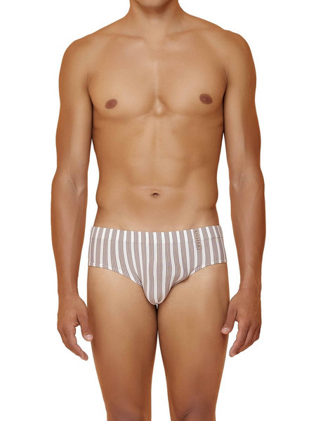 Modus Vivendi Breton Jacquard Ανδρικό Σλιπ Μπεζ UN1123-1210