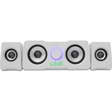 White Shark GSP-968 Ηχεία Υπολογιστή 2.2 16W με RGB Φωτισμό Λευκά