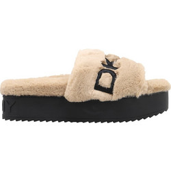 DKNY Γυναικείες Παντόφλες Καλοκαιρινές Flatforms Μπεζ K2123165-NAX