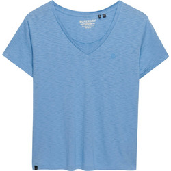 Superdry Studios Slub Embroidered Γυναικείο Αθλητικό T-Shirt Γαλάζιο W1011828A-BYJ