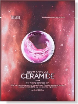 Tenzero Glow Ceramide Sheet Μάσκα Προσώπου για Ενυδάτωση 1τμχ
