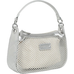 Bag to Bag Γυναικεία Τσάντα Χειρός από Δερματίνη Ασημί KX2504
