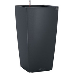 Lechuza Cubico Color 22 Αυτοποτιζόμενη Γλάστρα Εσωτερικού Χώρου Τετράγωνη Πλαστική Μαύρη 22x22x41cm 13164