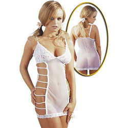 Cottelli Sexy Φόρεμα See Through με Δαντέλα Λευκό 2116990000