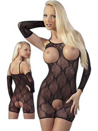 Mandy Mystery Sexy Κορμάκι Μποξεράκι Αυτοκινήτου See Through Μαύρο 25501131111