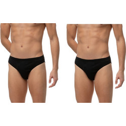 Minerva Ανδρικά Σλιπ Βαμβακερά Μαύρα 2Pack 90-24402