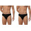 Minerva Ανδρικά Σλιπ Βαμβακερά Μαύρα 2Pack 90-24402