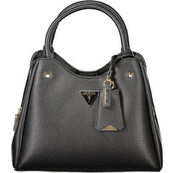 Guess Meridian Γυναικεία Τσάντα Χειρός από Δερματίνη Μαύρη HWBG6974050-BLA