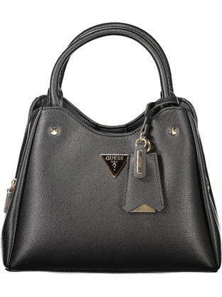 Guess Meridian Γυναικεία Τσάντα Χειρός από Δερματίνη Μαύρη HWBG6974050-BLA