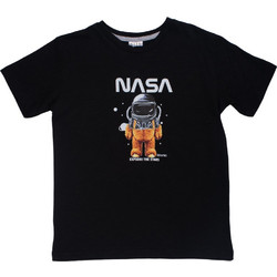 Serafino Nasa Παιδικό T-Shirt Κοντομάνικο Μαύρο SU26-6815