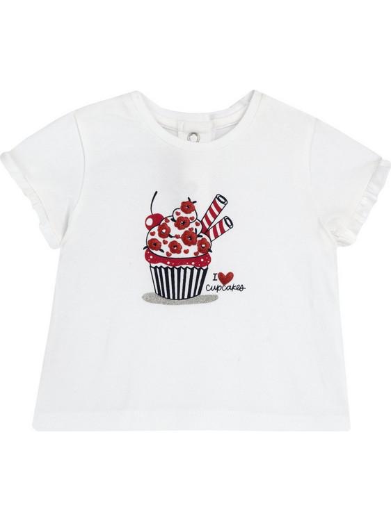 Chicco Παιδικό T-Shirt Κοντομάνικο Λευκό 016843-033