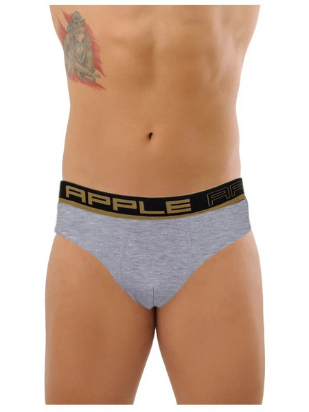 Apple Boxer Ανδρικό Σλιπ Βαμβακερό Γκρι 0210950-004-132