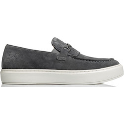 Versace 19V69 Ανδρικά Μοκασίνια Loafers Καστόρινα Γκρι YO-T25019