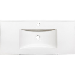 Martin Slim 100 Ένθετος Νιπτήρας Μπάνιου Πορσελάνης 100x46cm Λευκός 3WBH100ΡC0