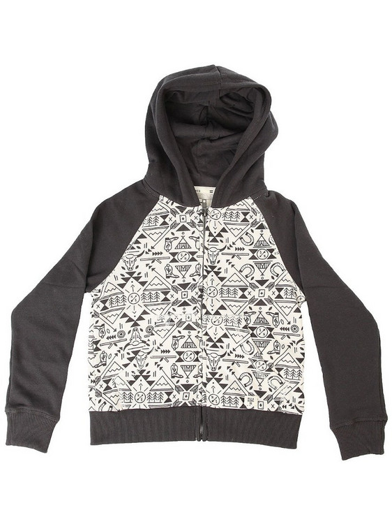 Billabong Παιδικό Φούτερ με Κουκούλα Ανθρακί Μπεζ Z8ZH01BIF6-328