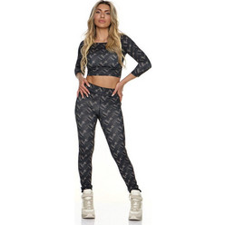 Bodymove Γυναικείο Αθλητικό Crop Top Ανθρακί 1370-23-2
