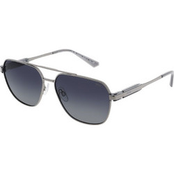 Invu INIB12617 B Ανδρικά Γυαλιά Ηλίου Aviator Μεταλλικά Ασημί με Μαύρο Φακό