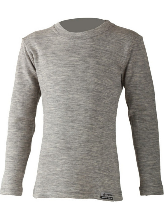 Lasting Merino Ισοθερμική Παιδική Μπλούζα Μακρυμάνικη Γκρι 8484